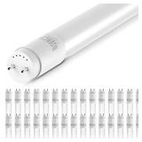 Sunco Lighting 30 Pack T8 LED 4FT Tube Light Bulbs Ballast Bypass Fluorescent Replacement, 5000K Daylight, 18W=40W, Clear Cover, Retrofit, Single Ended Power (SEP), Commercial Grade â UL, DLC- Re