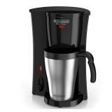 BLACK+DECKER Coffeemaker, 1, Black/Stainless Steel