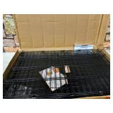 Dog Crate MidWest ICrate 36 Inch Folding Metal Dog Crate w/ Divider Panel Intermediate Dog Breed, Black