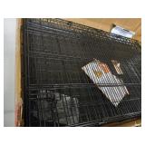 Dog Crate MidWest ICrate 36 Inch Folding Metal Dog Crate w/ Divider Panel Intermediate Dog Breed, Black