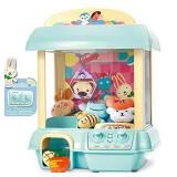 JIEZI Claw Machine,C1 Claw Toy,2.4G Remote Control Automatic or Manual Dual Mode Mini Claw Machine, Intelligent System with Music and Lighting (Blue)