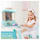 JIEZI Claw Machine,C1 Claw Toy,2.4G Remote Control Automatic or Manual Dual Mode Mini Claw Machine, Intelligent System with Music and Lighting (Blue)