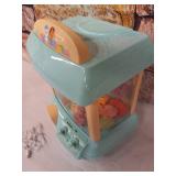 JIEZI Claw Machine,C1 Claw Toy,2.4G Remote Control Automatic or Manual Dual Mode Mini Claw Machine, Intelligent System with Music and Lighting (Blue)