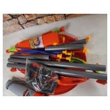CAPTAIN CHAOWING Bow and Arrow for Kids, Archery Toy Set, 2 Bows & 1 Blowing Bow & 12 Arrows & 5 Quivers & Standing Target, Outdoor Toys for Children Boys Girls