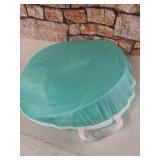 L RUNNZER Crib Pop Up Tent Baby Mesh Cover Net Toddler Bed Canopy Netting Cover Protect Baby from Biting and Falling, Emerald, 51 x 51 x 27 Inch- Retail $59.99