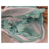 L RUNNZER Crib Pop Up Tent Baby Mesh Cover Net Toddler Bed Canopy Netting Cover Protect Baby from Biting and Falling, Emerald, 51 x 51 x 27 Inch- Retail $59.99