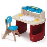 Step2 Deluxe Art Master Kids Desk | Assembles In Min, Multi/None, Model Number: 702500- Retail $99