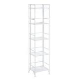 Convenience Concepts Xtra Storage 5 Tier Folding Metal Shelf, White- Retail $52