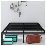 Zinus Van 16 Inch Metal Platform Bed Frame with Steel Slat Support / Mattress Foundation, King