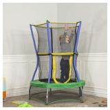 Skywalker Trampolines Mini Trampoline with Enclosure Net, 40 - Inch, Green