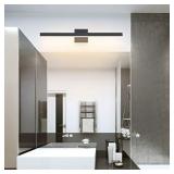 Aipsun 27.6 inch Modern Black Vanity Light LED Black Bathroom Vanity Light Fixtures Black Wall Light for Bathroom (Warm White)