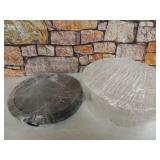 Heavy Duty, Recyclable 16 In. Serving Tray and Lid 10pk. Large, Black Plastic Party Platters with Clear Lids. Elegant Round Banquet or Catering Trays for Serving Appetizers, Sandwich and Veggie Plates