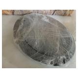 Heavy Duty, Recyclable 16 In. Serving Tray and Lid 10pk. Large, Black Plastic Party Platters with Clear Lids. Elegant Round Banquet or Catering Trays for Serving Appetizers, Sandwich and Veggie Plates