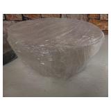 Heavy Duty, Recyclable 16 In. Serving Tray and Lid 10pk. Large, Black Plastic Party Platters with Clear Lids. Elegant Round Banquet or Catering Trays for Serving Appetizers, Sandwich and Veggie Plates