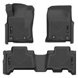 Husky Liners 99571 Black Weatherbeater Front & 2nd Seat Floor Liners Fits 2014-2019 Lexus GX460, 2013-2019 Toyota 4Runner- Retail $129