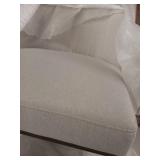 Amazon Brand â Rivet Contemporary Dining Chair with Brass Metal Base, 34"H, Chalk- Retail $175