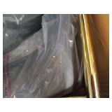 Meridian Furniture Owen Collection Modern | Contemporary Velvet Upholstered Counter Stool with Polished Gold Metal Legs, Set of 2, 23" W x 21" D x 40" H, Grey- Retail $441