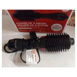 Revlon One-Step Hair Dryer and Volumizer Hot Air Brush, Black Blow Dryer