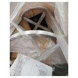 Cohen 30" Gray Faux Leather And Brushed Stainless Steel Swivel Bar Stool LCLRBABSGR30