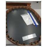 Octagonal Frameless 20" x 28" Beveled Wall Mirror.