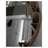 Octagonal Frameless 20" x 28" Beveled Wall Mirror.