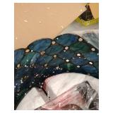 Tiffany Style Bue Jeweled Table Lamp- Retail:$94.49