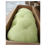 International Caravan Bali Papasan Chair with Solid Cushion - Mojito Lime USED