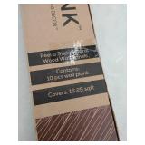 Grey- NaturaPlank Peel and Stick Real Wood Wall Panels with 3M Adheisive Tape, Warm Grey- Retail:$179.00