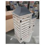 26" & 20" Decorative Wooden Lanterns