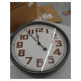 Howard Miller Hewitt Gallery Wall Clock 625-715. 19.75-Inch Diameter Aged look