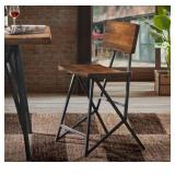 Carbon Loft Hader Reclaimed Brown and Gunmetal Counter Stool- Retail:$95.49 ( ONLY ONE)