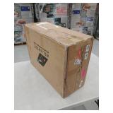 Nantucket Chair Side Table with Charging Station in White- Retail:$128.82 H-78062