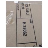 Nantucket Chair Side Table with Charging Station in White- Retail:$128.82 H-78062