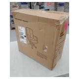 Tufted Black Leather Mid-back Office Chair 23702 WK655636