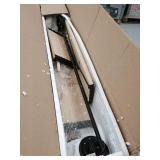 Stratton Home Decor 3 Tier Metal & Wood Wall Shelf, Black S33488