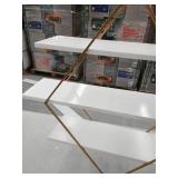 Kate and Laurel Daxton Wood and Metal Wall Shelf - 30.5x31.75- Retail:$151.99 #216472