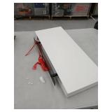 Southern Enterprises Chicago 24" Floating Wall Shelf in White EN7243