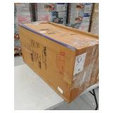 Wooden Saddle Seat Brown Barstool with Tubular Metal Base- Retail:$118.99 ( ONLY ONE STOOL) UPT-37910