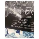 Dolores 52" x 108" Botanical Print Curtain Set