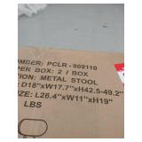 Decker Reclaimed Wood and Metal Adjustable Height Barstool- Retail:$229.99 PCLR-909110 (ONLY ONE) May Differ from stock photo USED