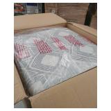 Porch & Den Boucher Modern Metal X-base Ottoman- Retail:$81.99 K7401-F2348