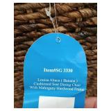 International Caravan Louisa Woven Mahogany Dining Chair- Retail:$111.99 SG 3330( ONLY ONE CHAIR)