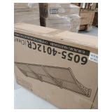 MCombo 39 x 78 inch Window Awning Outdoor Polycarbonate Front Door Patio Cover Garden Canopy 6055-4080 (40"Ã80") (Solid White Bracket/Clear Board)