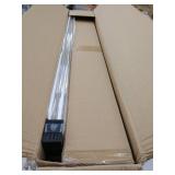 MCombo 39 x 78 inch Window Awning Outdoor Polycarbonate Front Door Patio Cover Garden Canopy 6055-4080 (40"Ã80") (Solid White Bracket/Clear Board)