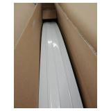 MCombo 39 x 78 inch Window Awning Outdoor Polycarbonate Front Door Patio Cover Garden Canopy 6055-4080 (40"Ã80") (Solid White Bracket/Clear Board)