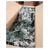 Artificial Christmas Tree Snow Flocked Hinged Tree- Retail:$146.49 CM22068 7.5