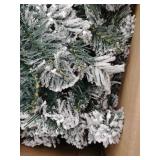 Artificial Christmas Tree Snow Flocked Hinged Tree- Retail:$146.49 CM22068 7.5