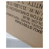 Bar Stool Set of 2,Patio Stools & Bar Chairs Aluminum Frame with Armrest for Garden Pool,Navy Blue ST001NAV Textleine