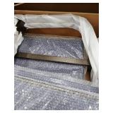 Bar Stool Set of 2,Patio Stools & Bar Chairs Aluminum Frame with Armrest for Garden Pool,Navy Blue ST001NAV Textleine