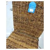 International Caravan Louisa Woven Mahogany Dining Chair- Retail:$111.99 SG-3330 (ONLY ONE CHAIR)